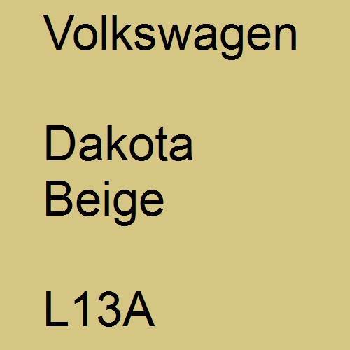 Volkswagen, Dakota Beige, L13A.